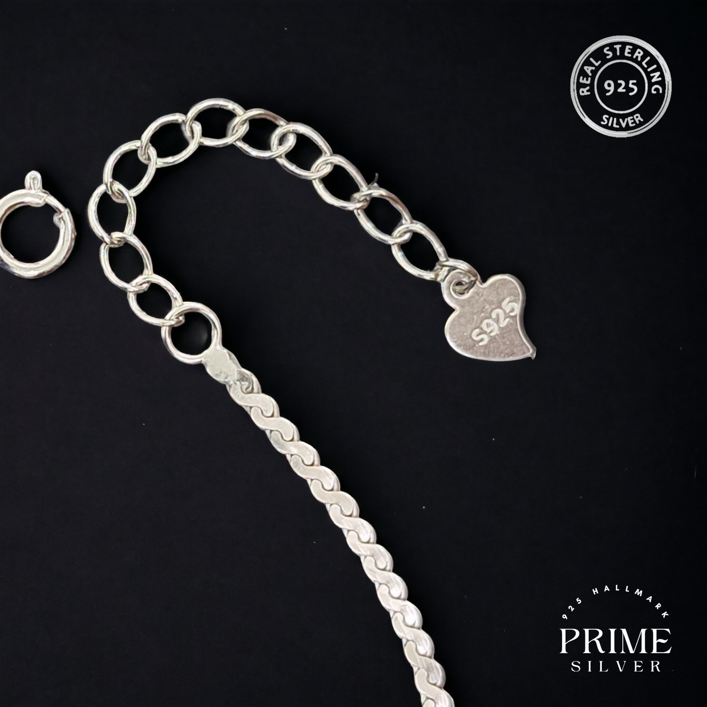 Silver Sleek Chain Payal - 925 Silver