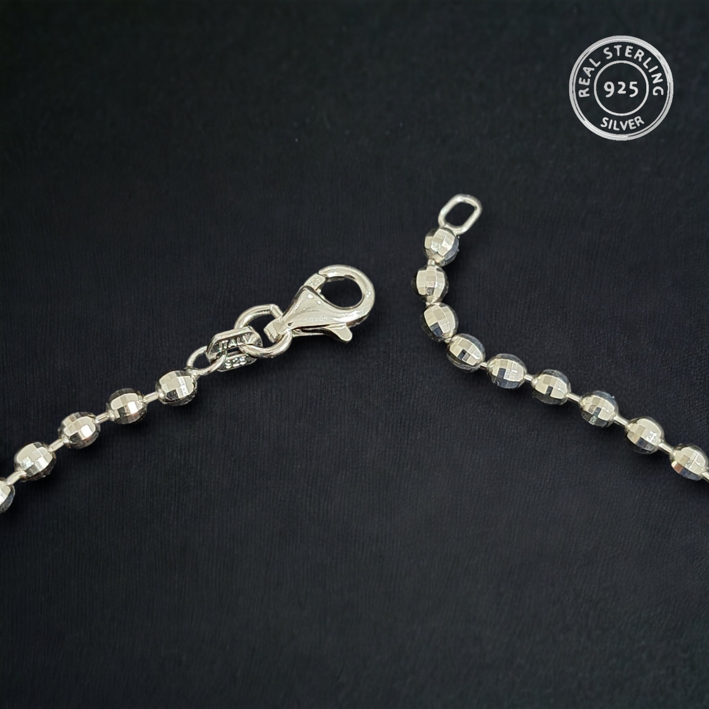 Silver Italian Ball Payal - 925 Silver