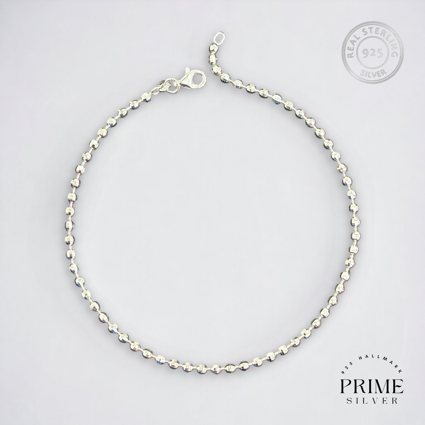 Silver Italian Ball Payal - 925 Silver